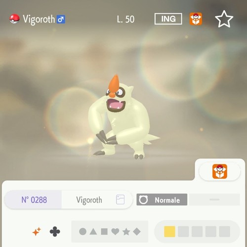 Vigoroth shiny 100 - vigoroth, 31
