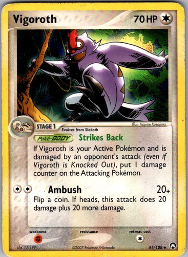 Vigoroth 108 uncommon - vigoroth, 41/108