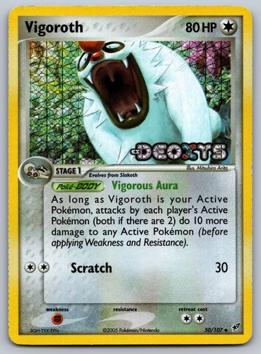 Deoxys 107 vigoroth - ex, #50/107