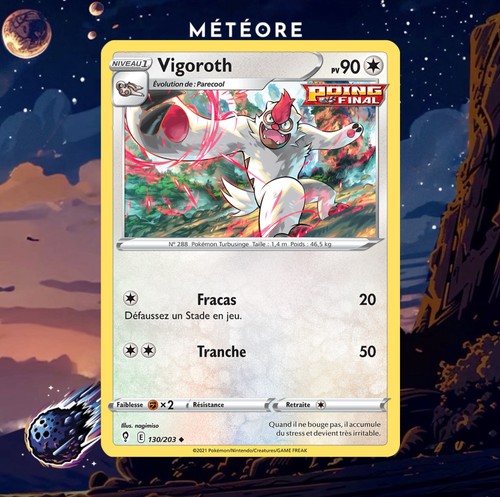 Carte pokémon vigoroth - carte,