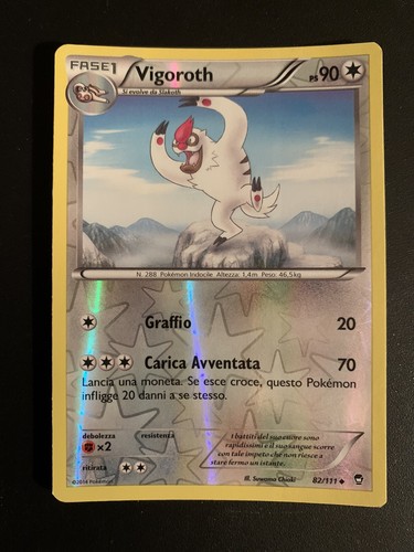 Pokemon card vigoroth colpi - card,