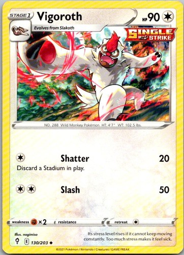 Vigoroth 130 203 uncommon - vigoroth, 130/203