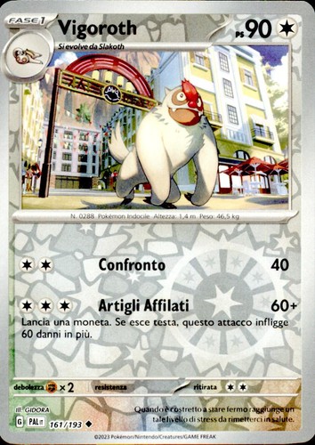 Vigoroth 161 193 - reverse, holo