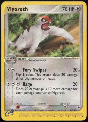 Pokemon tcg vigoroth - vigoroth, 47/109