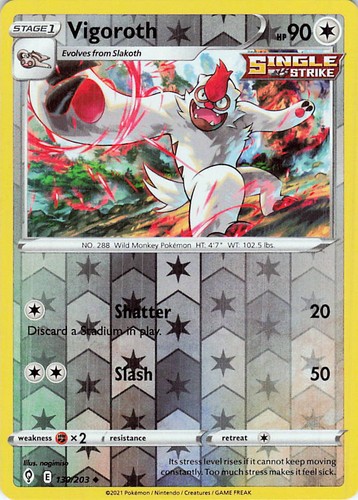 Vigoroth reverse holo non - vigoroth,