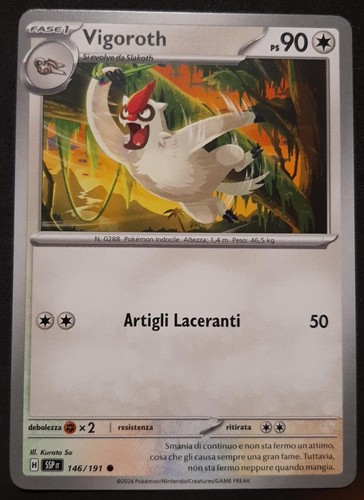 Vigoroth 146 191 - vigoroth, in
