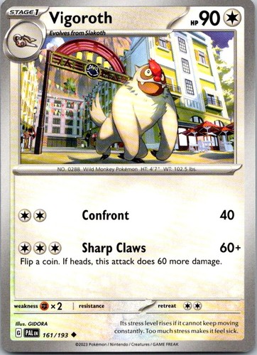 Vigoroth 161 193 - vigoroth, 161/193