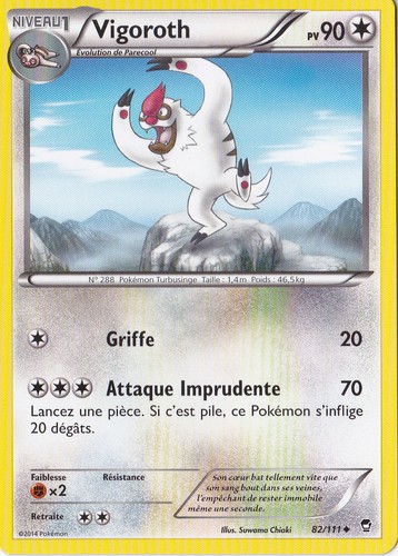 Vigoroth poings furieux - vigoroth,