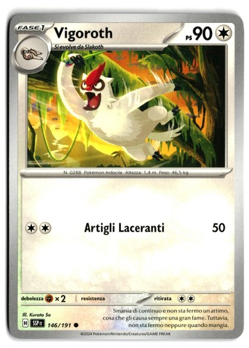 Pokémon vigoroth 146 191 - pokémon,