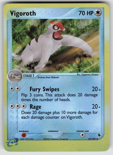Vigoroth 109 uncommon - vigoroth,