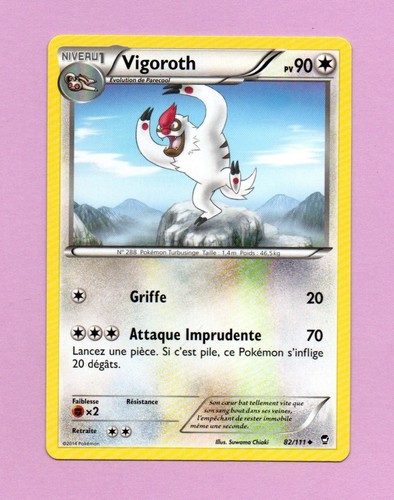 Pokemon 111 vigoroth - n°, 82/111