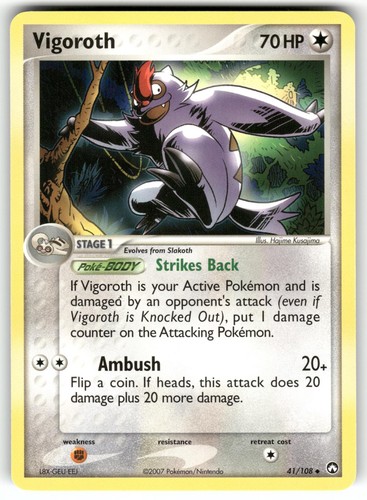 Vigoroth 108 uncommon power - 41/108,