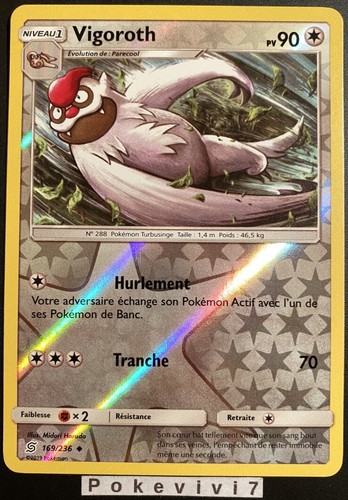 Carte pokemon vigoroth 169 236 - carte, 169/236